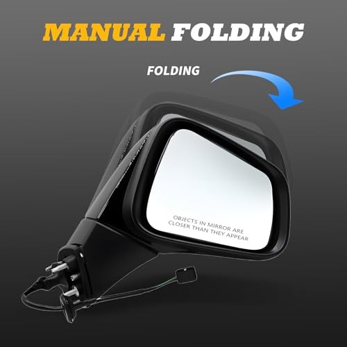 Side Mirror Assembly 3 Pins Compatible with 2017-2022 Trax Passenger Side Right