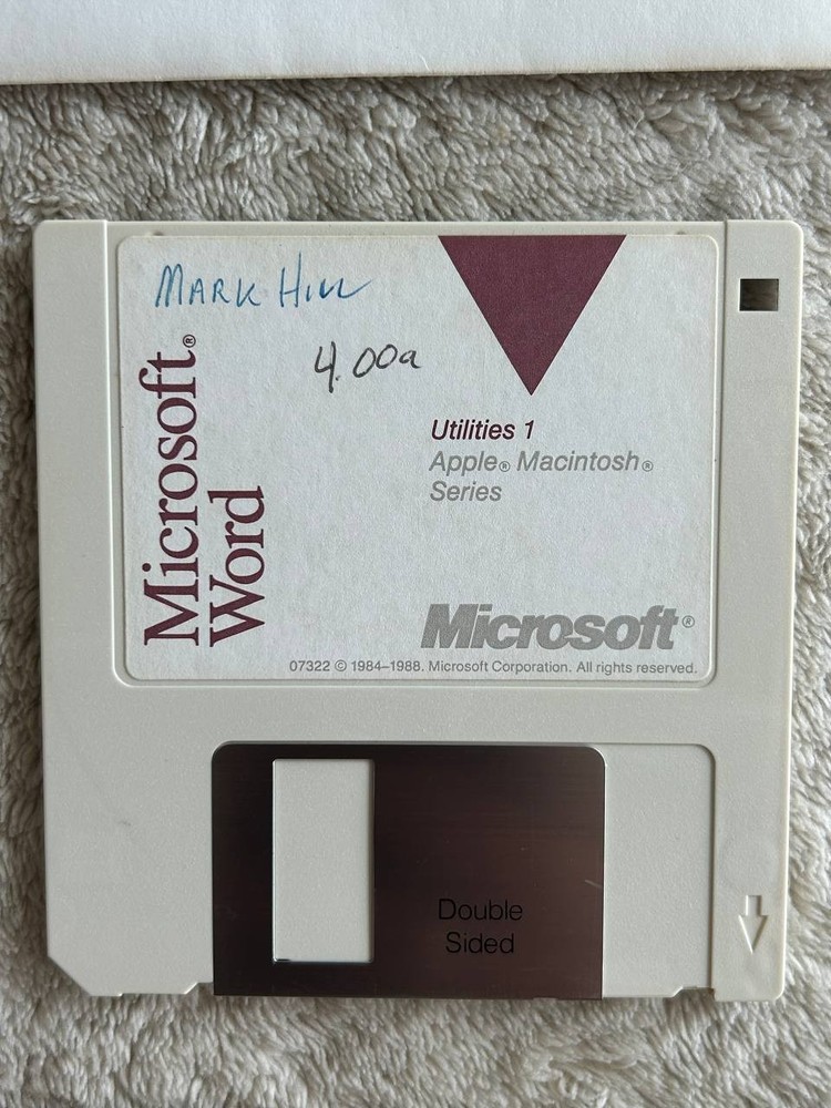 Microsoft Word 4.00 AE for Apple Macintosh Systems