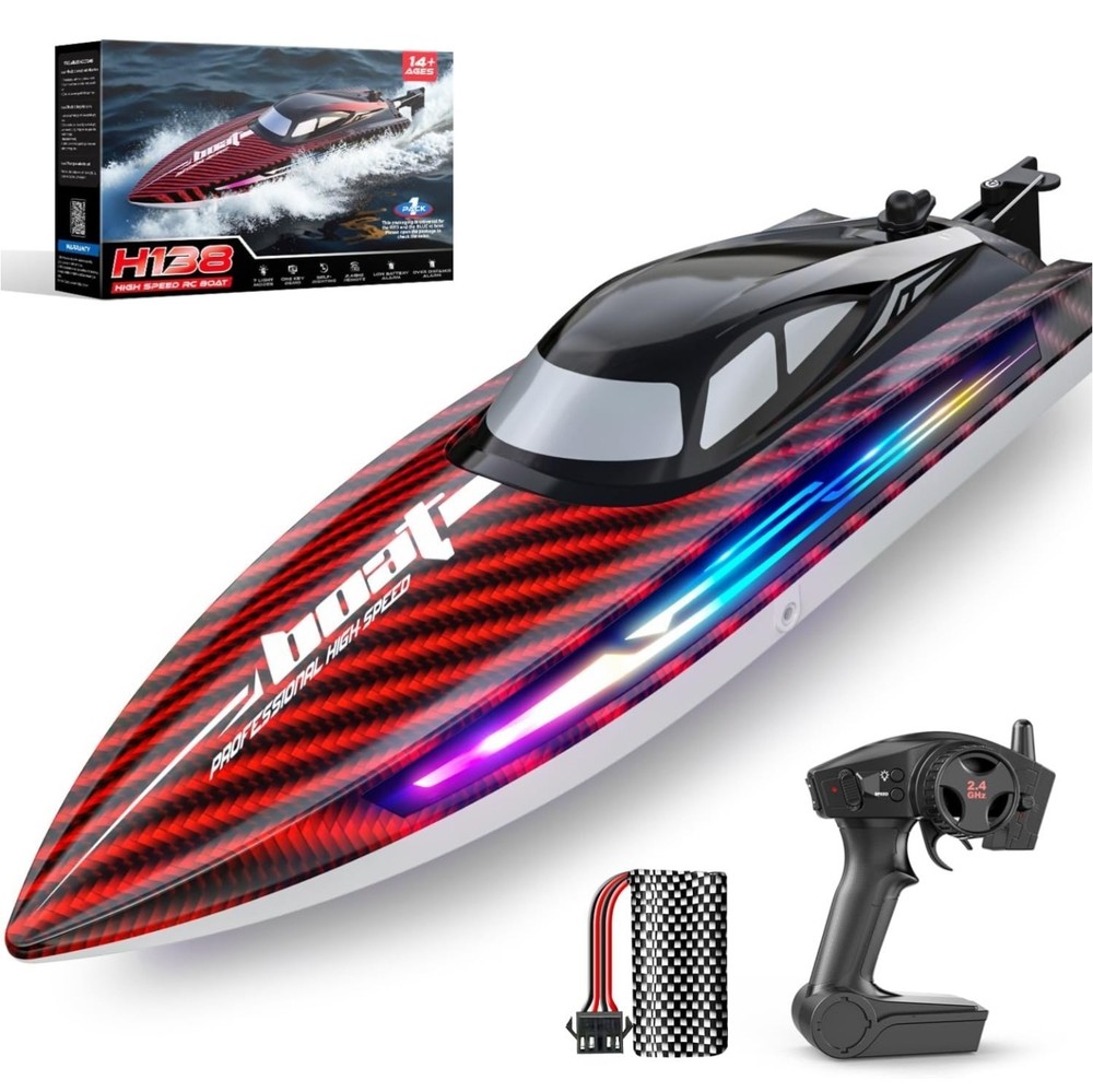 RC Boat for Teens & Adults (Red)