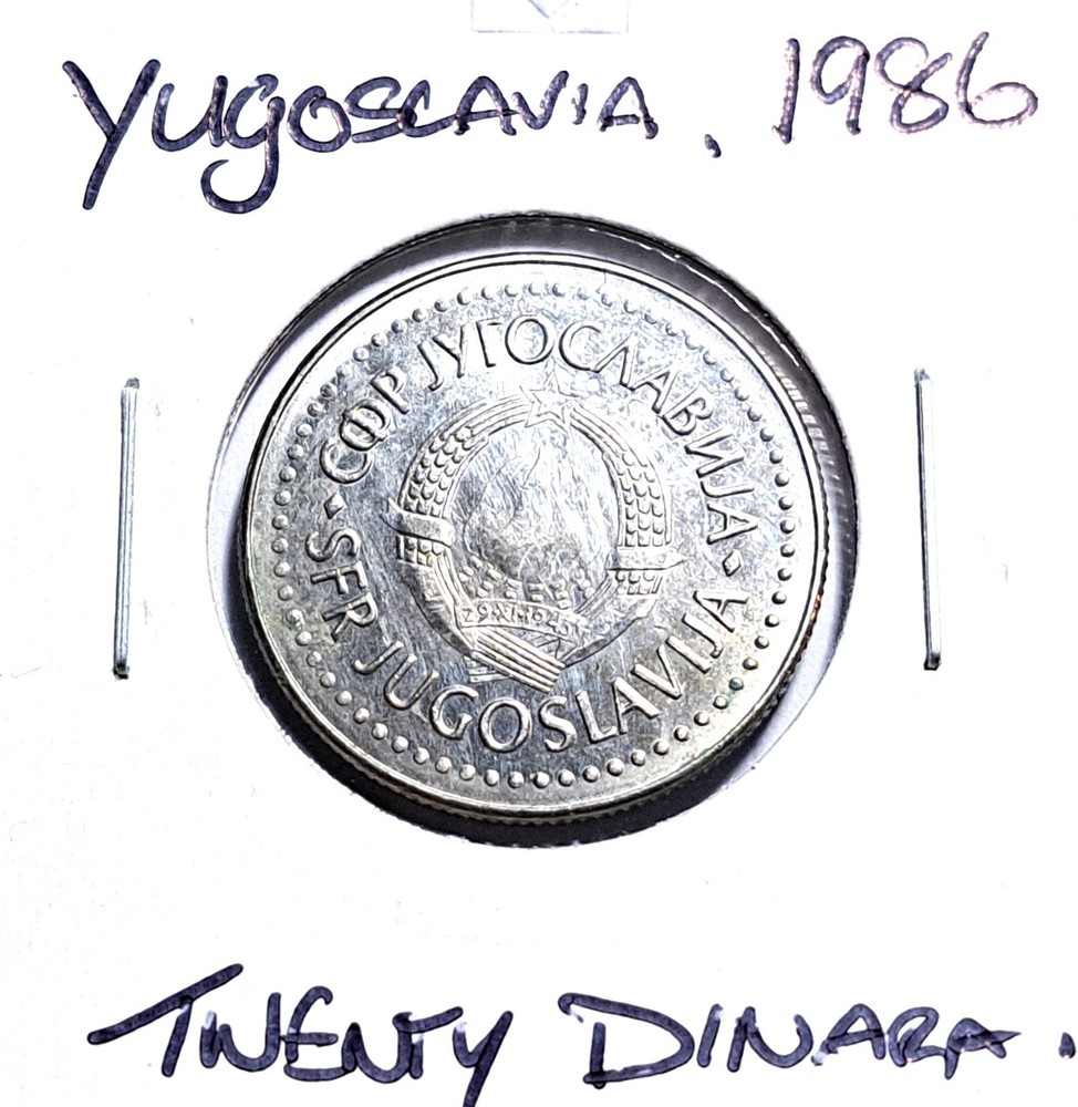 @@@ A SUPERB 1986 YUGOSLAVIA TWENTY DINARA @@@