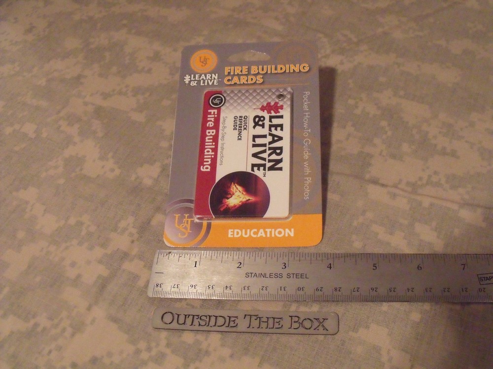 Ultimate Survival Technologies: Fire Building Cards,  UST, 8 Cards