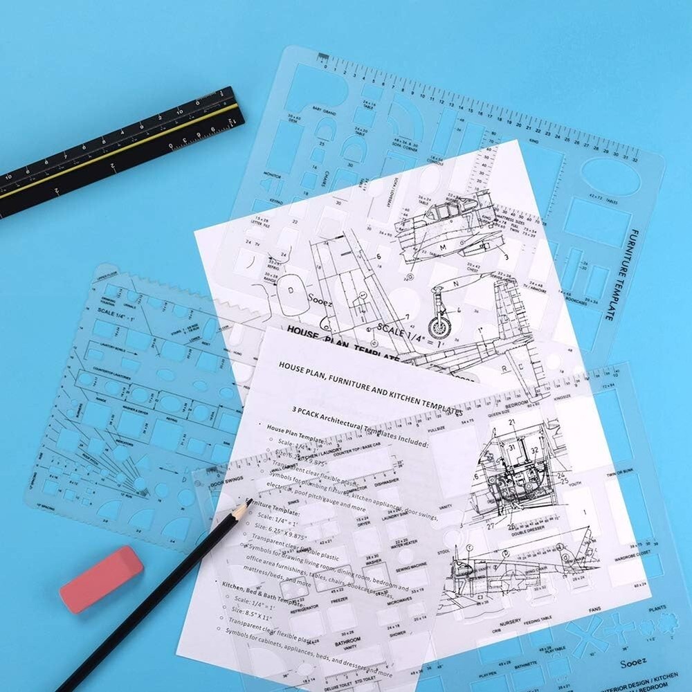 Architectural Templates, House Plan Template, Interior Design Template