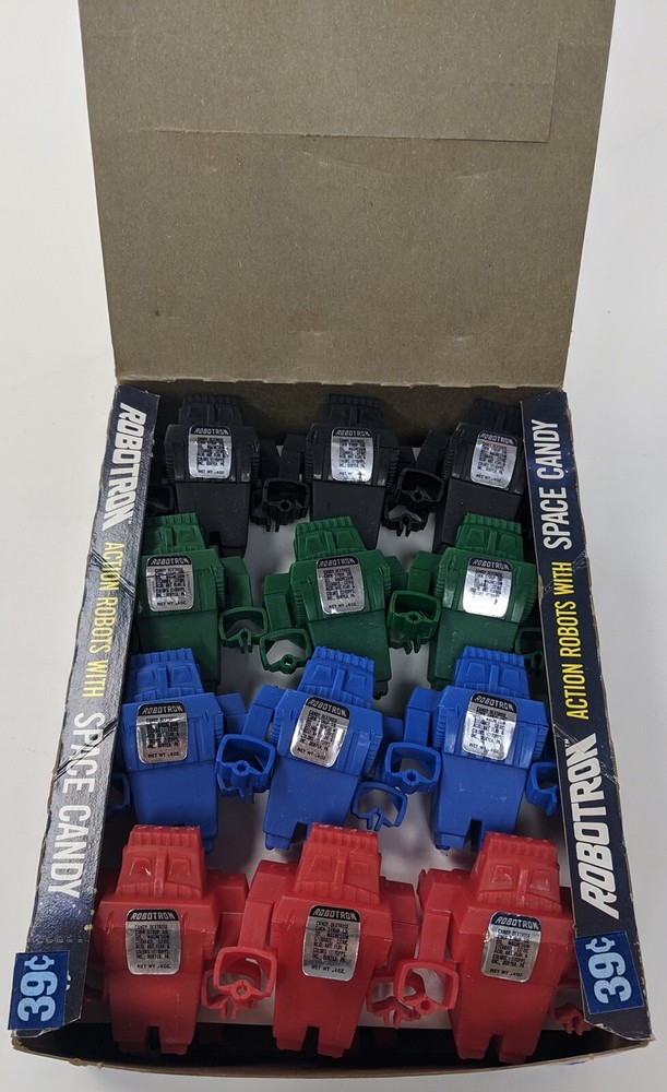 1978 Topps Robotron Action Robots Space Candy Complete 24 Count Box