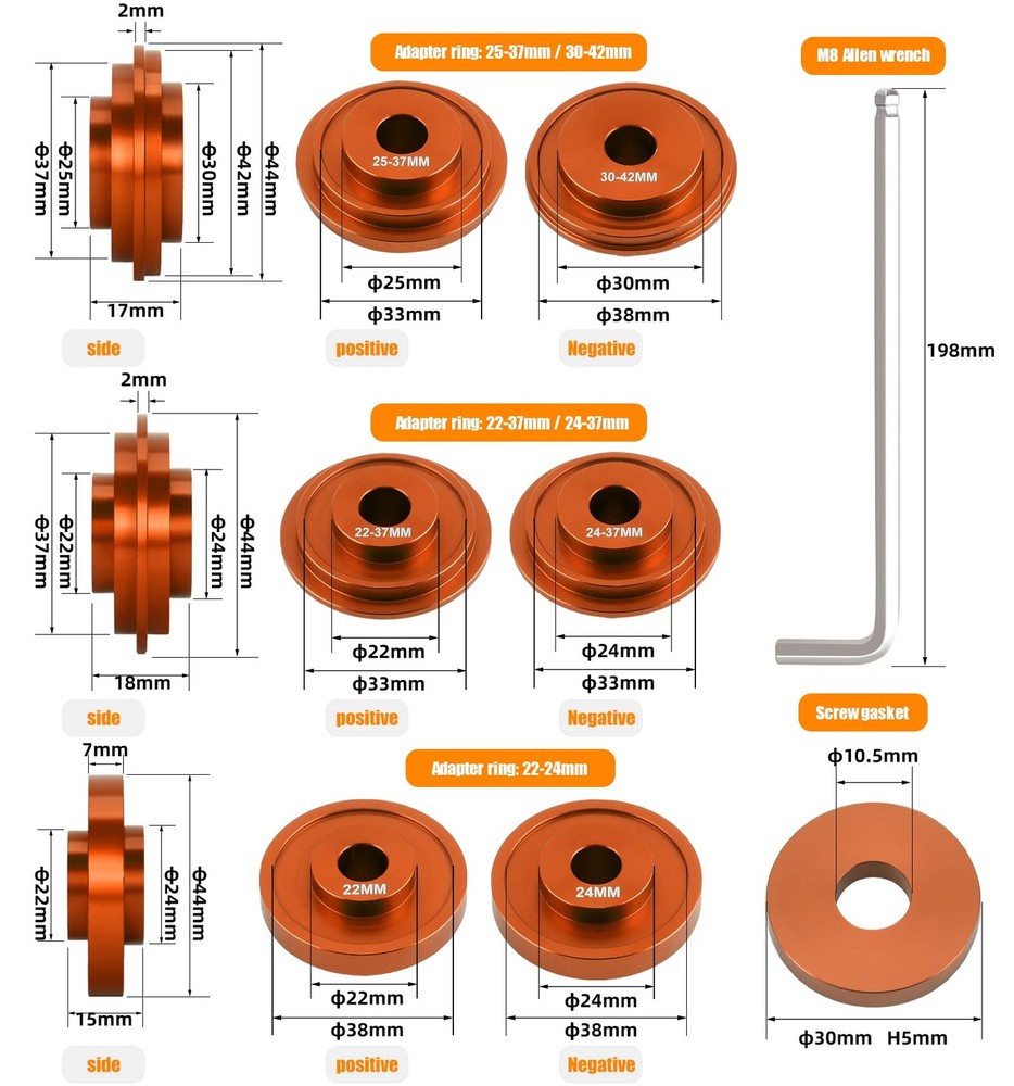 OugeWood Large, PRO Press-Fit Bottom Bracket Installation/Removal Tool