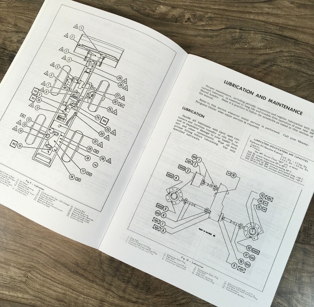 Massey Ferguson Mf 470 Shovel Loader Operators Manual Owners Book