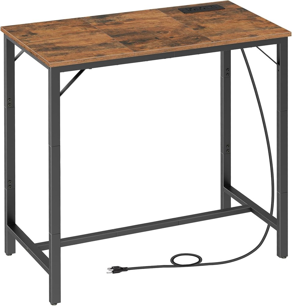 Bar Table with Charging Stat, Rectangular Pub Table, High