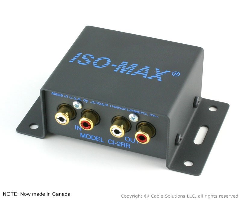 Jensen Transformers CI-2RR ISO-MAX Stereo Audio Hum/Buzz Eliminator/Isolator