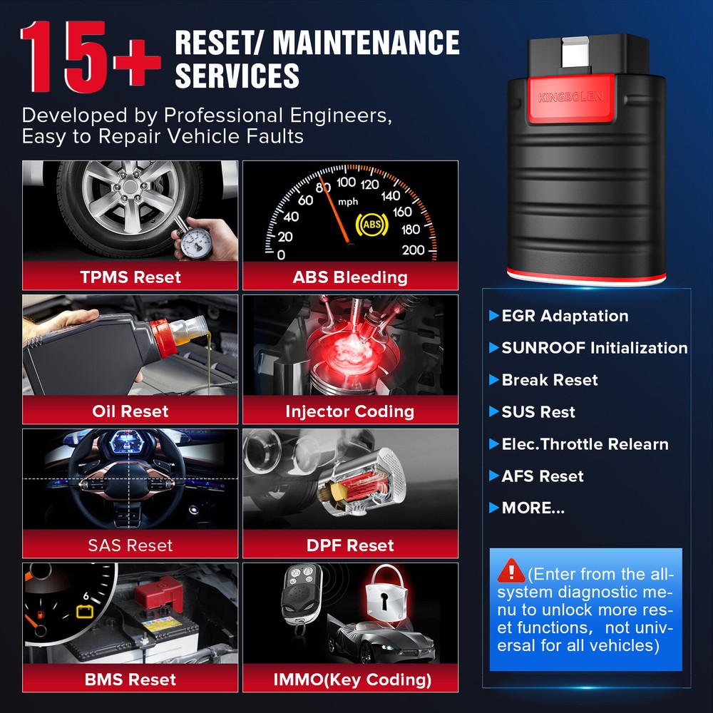 Kingbolen Ediag Bidirectional All System Scanner Car Diagnostic Tool Key Coding
