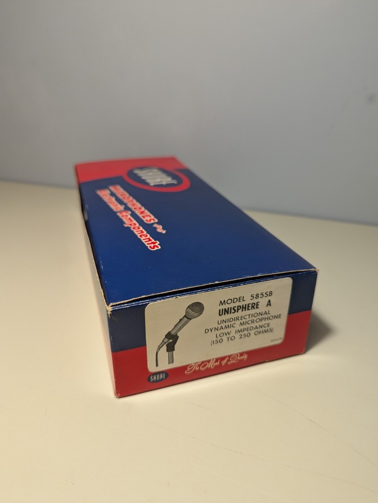 *BOX + PACKAGING ONLY,* Shure Model 585SB Unisphere A