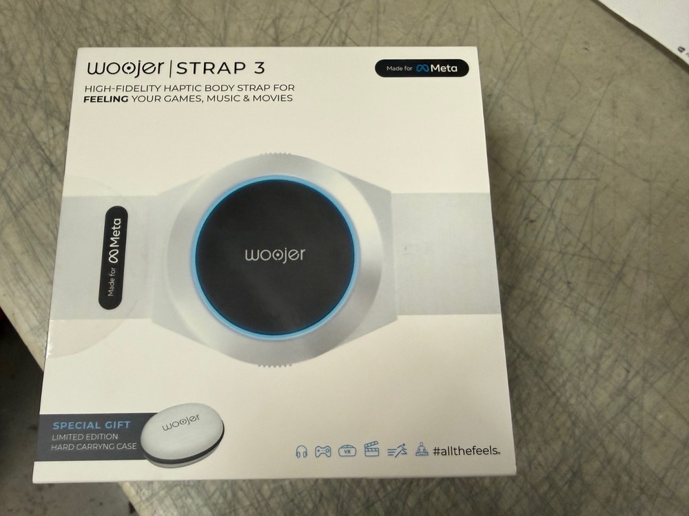 OB WOOJER STRAP 3 Multimedia Haptic Feedback Strap WJRS3-101 w/ CASE!
