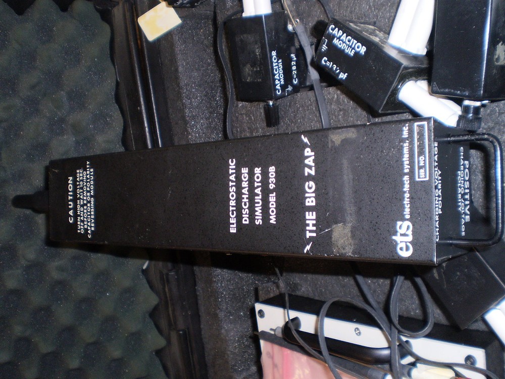 ETS MODEL 930B ELECTRO-TECH ELECTROSTATIC DISCHARGE SIMULATOR THE BIG ZAP >