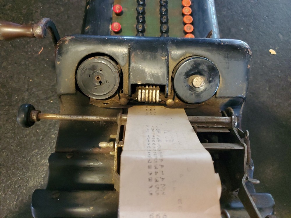 Antique Burroughs counting Machine