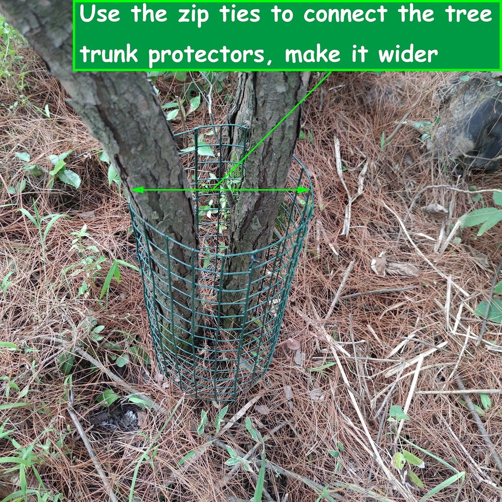 Tree Protectors-Tree Protectors from Deer,Tree Trunk Protector with Zip Ties ...