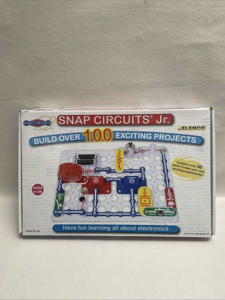 ELENCO Snap Circuits Jr. 100 Experiments Electronics Discovery Kit Complete