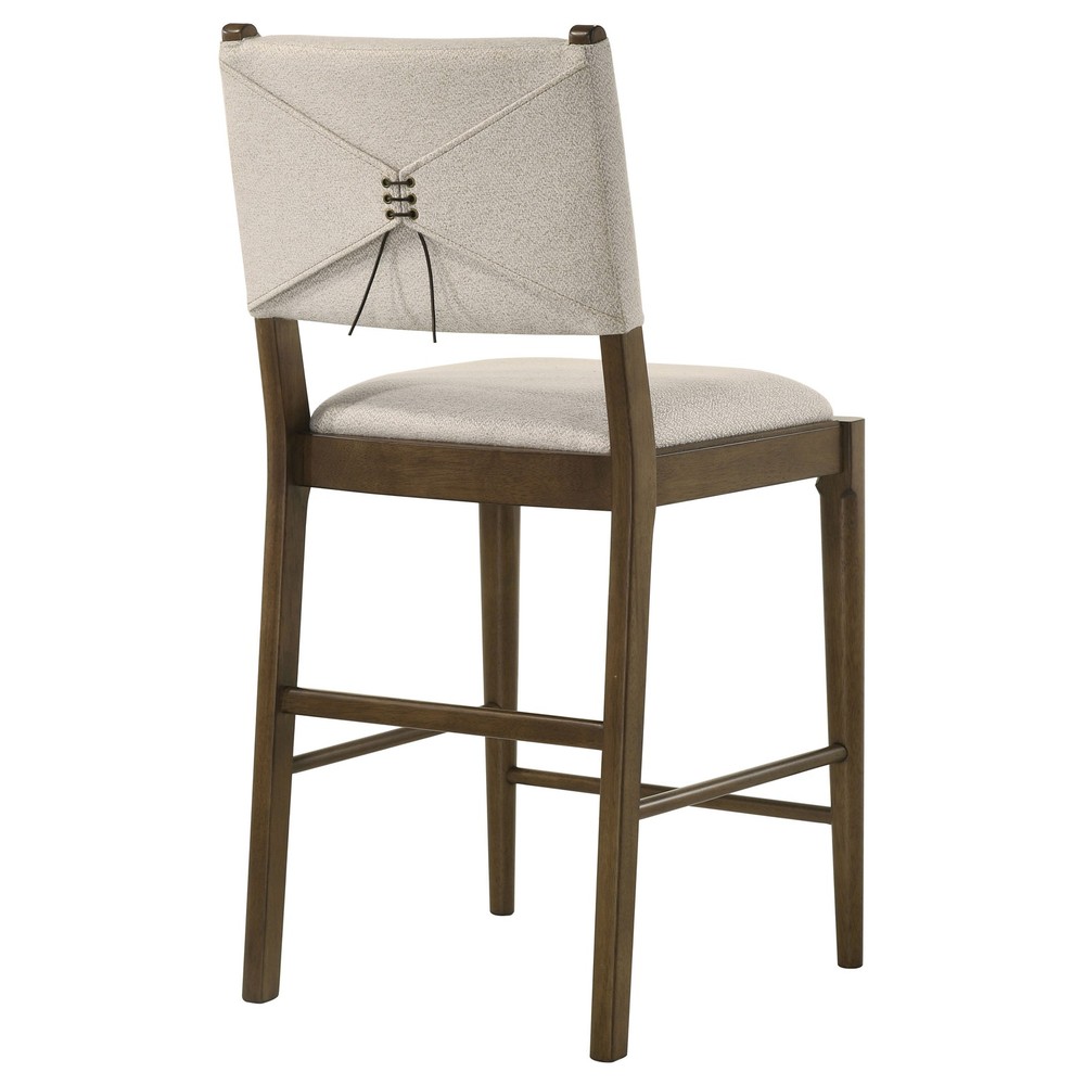 Crispin Brown Upholstered Counter Side Chair