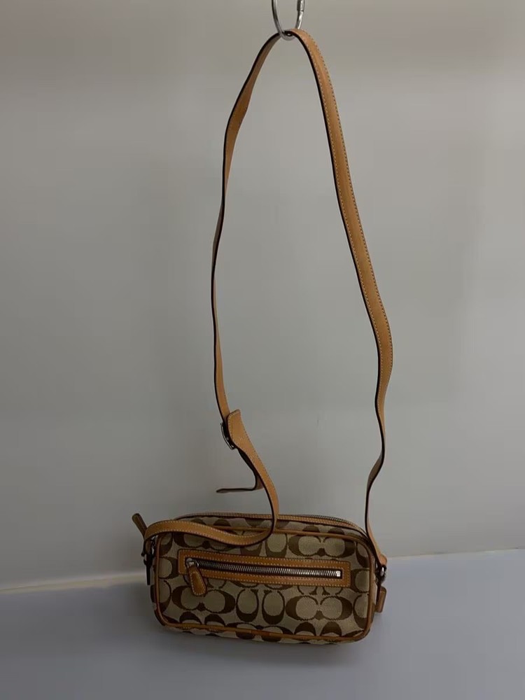 COACH Shoulder Bag -- BEG Overall Pattern