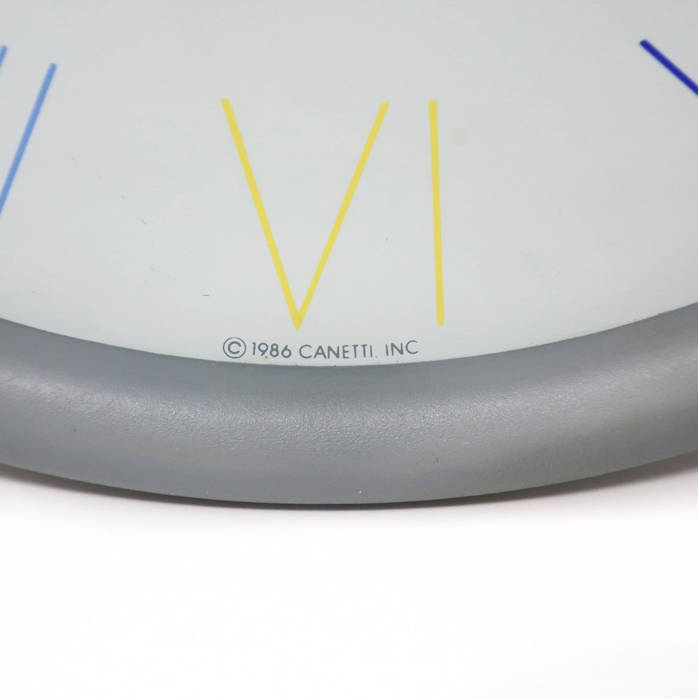 1980s Postmodern Canetti Wall Clock