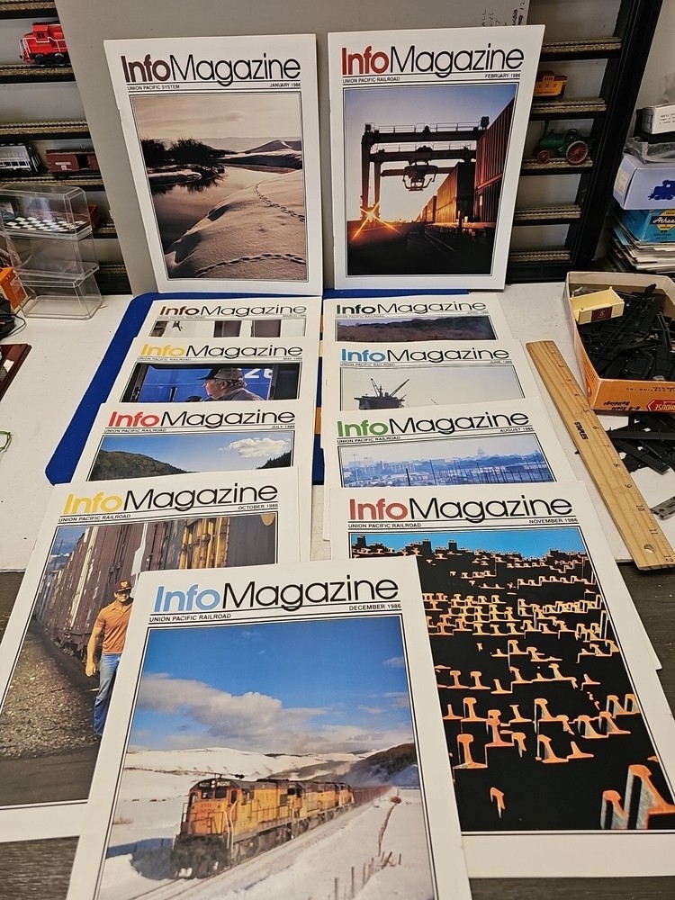 Info Magazine Union Pacific System 1986  11 Issues