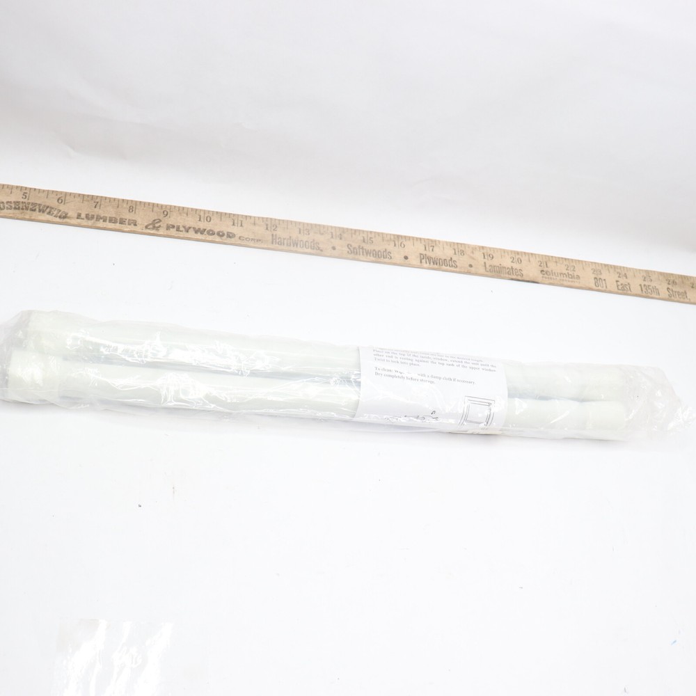 (2-Pk) Johnson Smith Co. Window Security Bars White E71569 P2