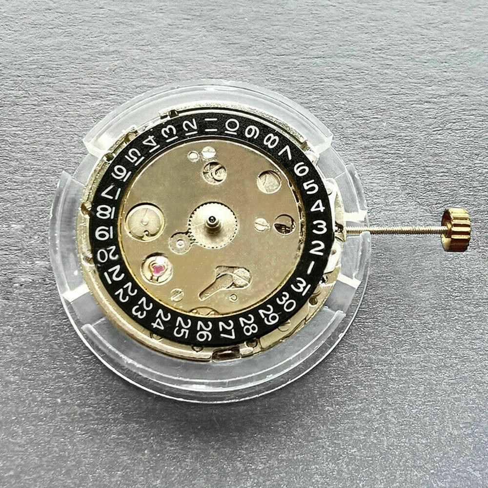 Replace Watch Automatic Mechanical Movement Black Date Calendar @3 For 2813 8215