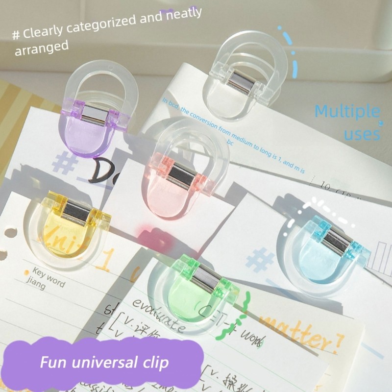 Multipurpose Desk Organizers Spring Clips Plastic Texture for Documents Photos