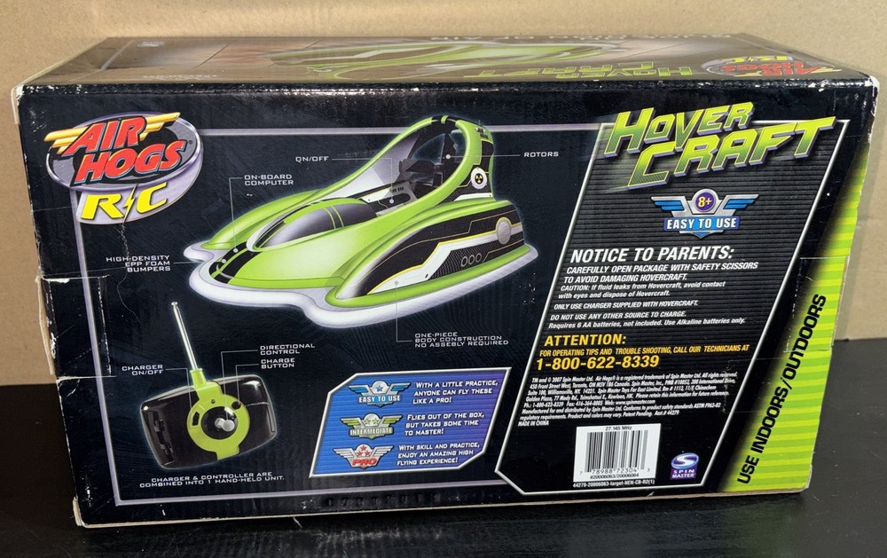 VTG - Air Hogs Hover Craft (green) RC, 2007- NIB