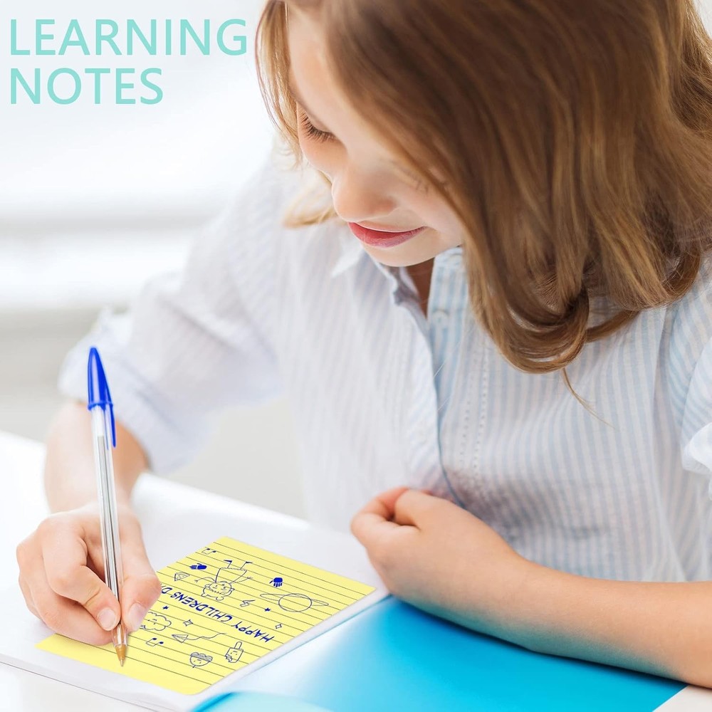 500 Sheets Lined Stiy Notes Pastel Lar Notepads with Lines