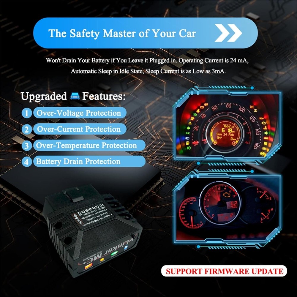 Vgate vLinker MC+ ELM327 BT4.0 OBD2 Auto Diagnostic device Scanner Bimmercode