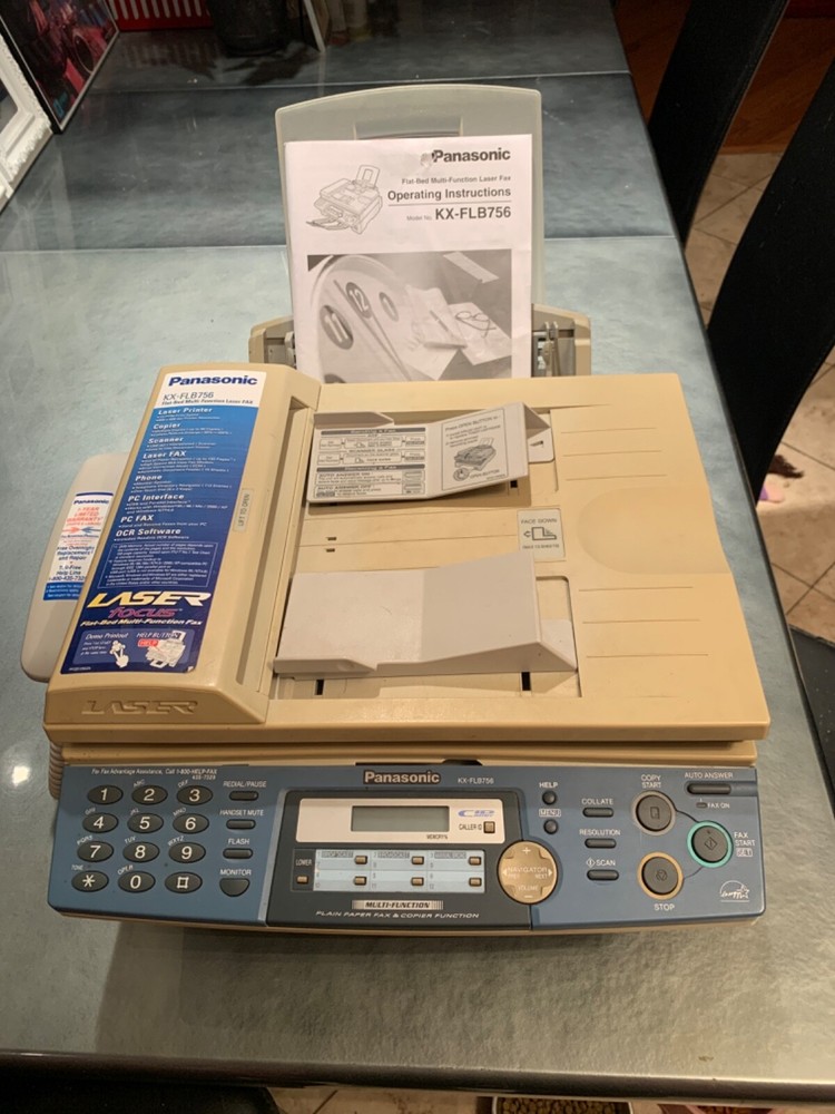 PANASONIC PRINTER COPIER FAX SCANNER PHONE KX FLB 756