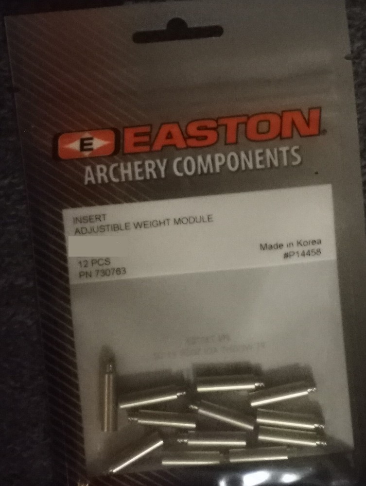 ADJUSTABLE POINT SYSTEM WEIGHT MODULE EASTON