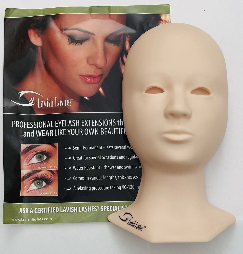 LAVISH LASHES - Eyelash Extension Practice PROFESSIONAL Mannequin Head Training