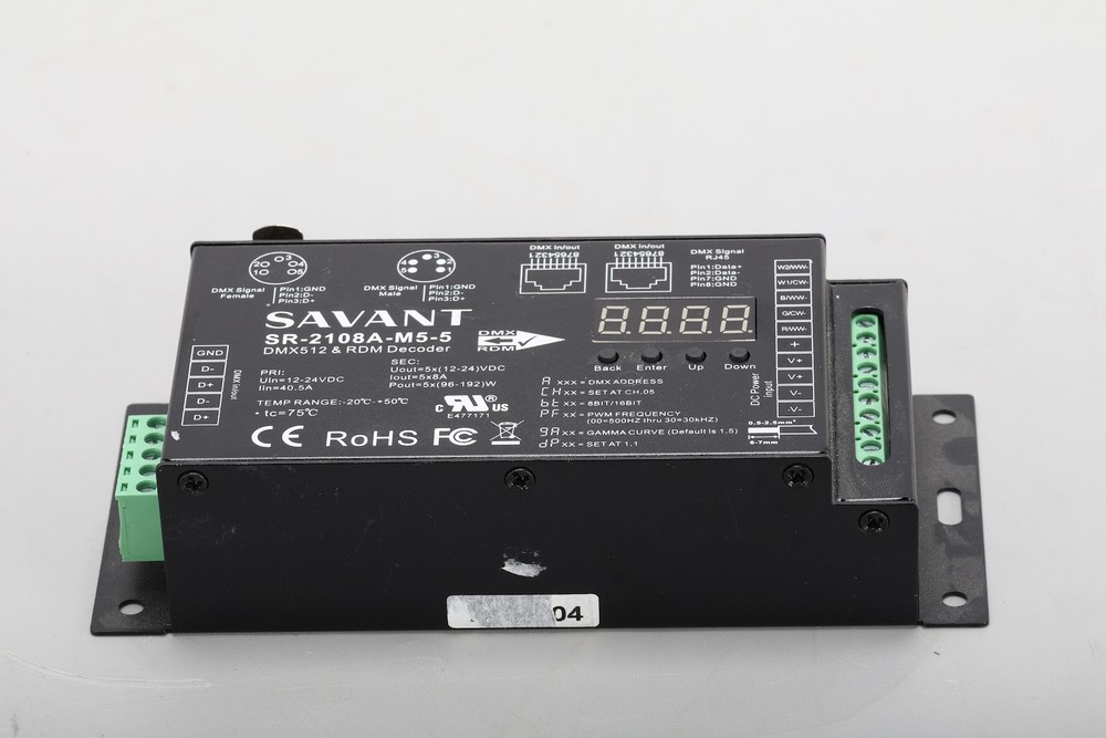 Savant SR-2108A-M5-5 DMX512 & RDM Decoder