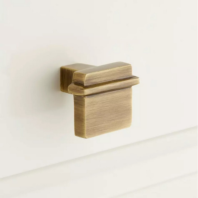 Marta Solid Brass Cabinet Knob-Antique brass