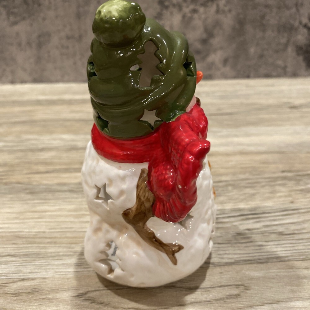 Vintage Hallmark Snowman Tea Light Holder