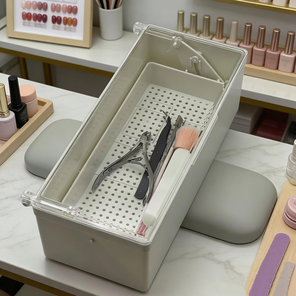 Elevating Filter Box Tool Cleaning Tray with Filter Mesh, Plastic Storage Tra...