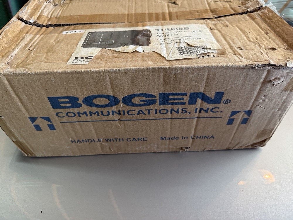Bogen Telephone Paging Amplifier TPU-35B