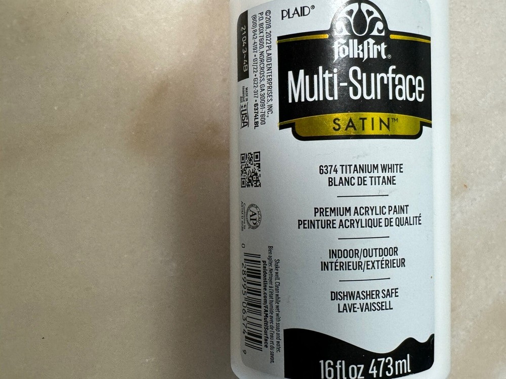 FolkArt Multi-Surface 6374 Titanium White 15oz.