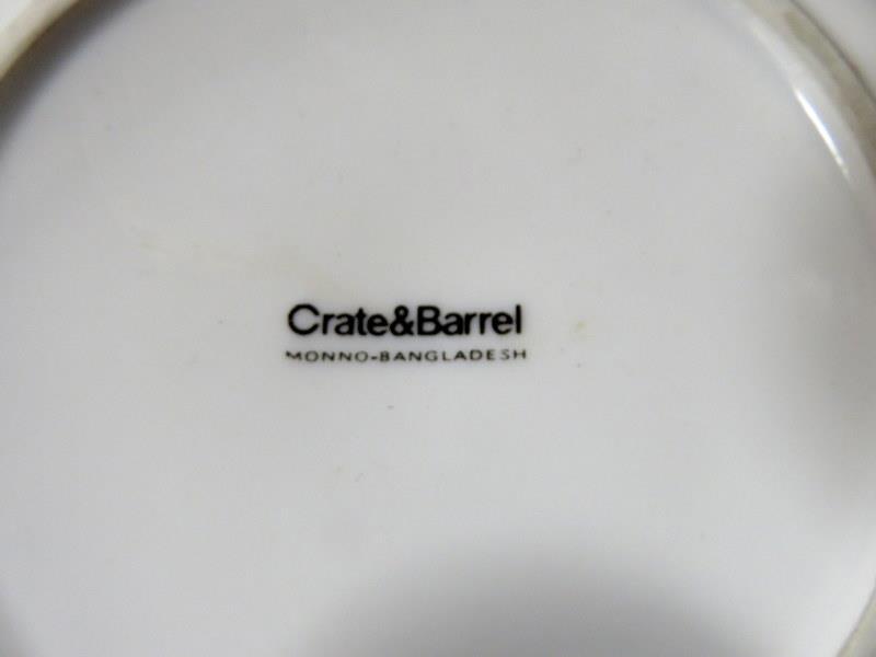 Crate & Barrel White Dinnerware China