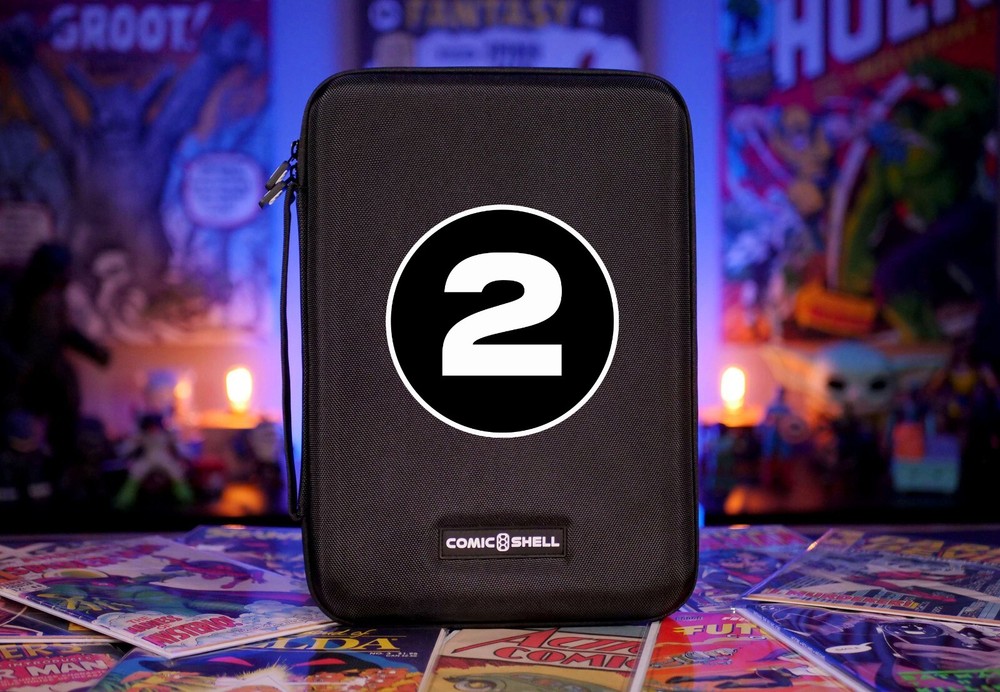 2 QTY COMIC SHELL ⚡ UPGRADED V2 Hardshell Travel Case Storage Box Graded CGC Raw