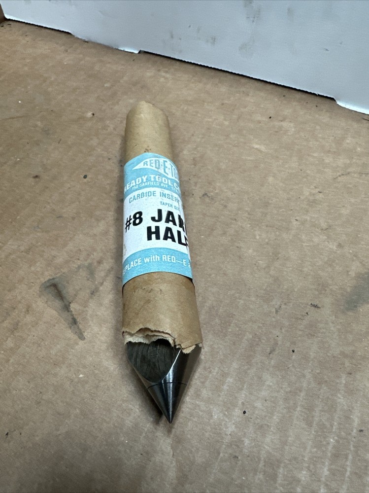 Ready Tool Co. New #8 Jarno Half Carbide Insert Half Center
