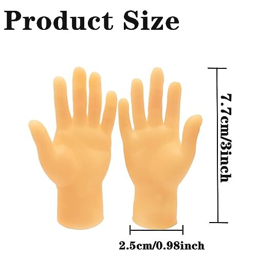 30 Pack Tiny Finger Hands,Flat Hand Style Mini Hand Puppet,Little Tiny Hand
