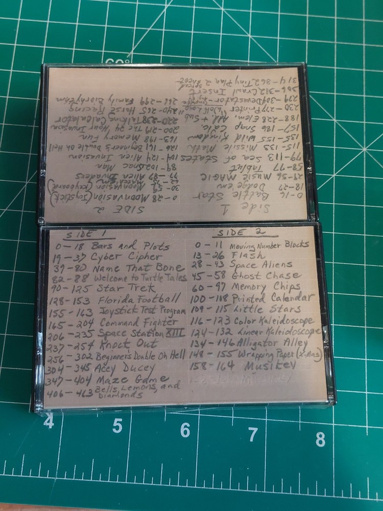 TI-99/4A Cassette Lot Games Basic Extended Programs Dow Aircraft Home Computer