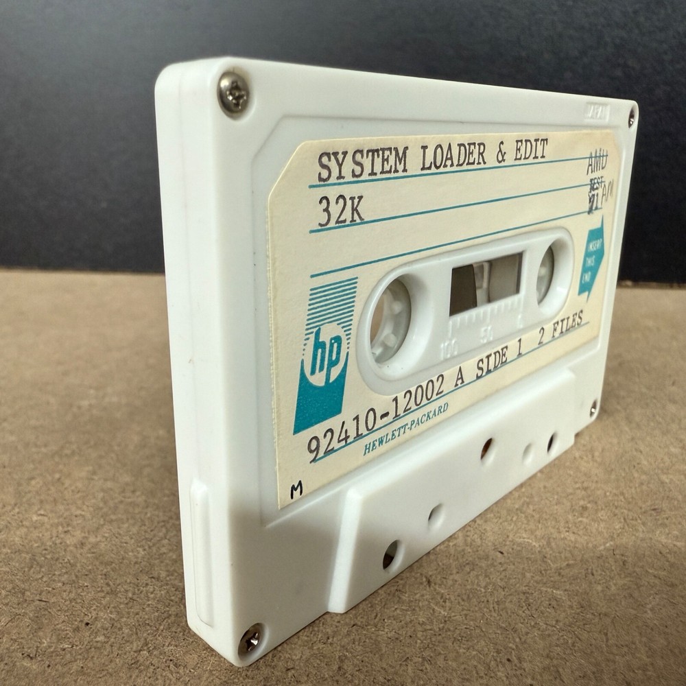 Vintage Hewlett Packard Data Cassette Tape System Loader & Edit 92410-12002 A