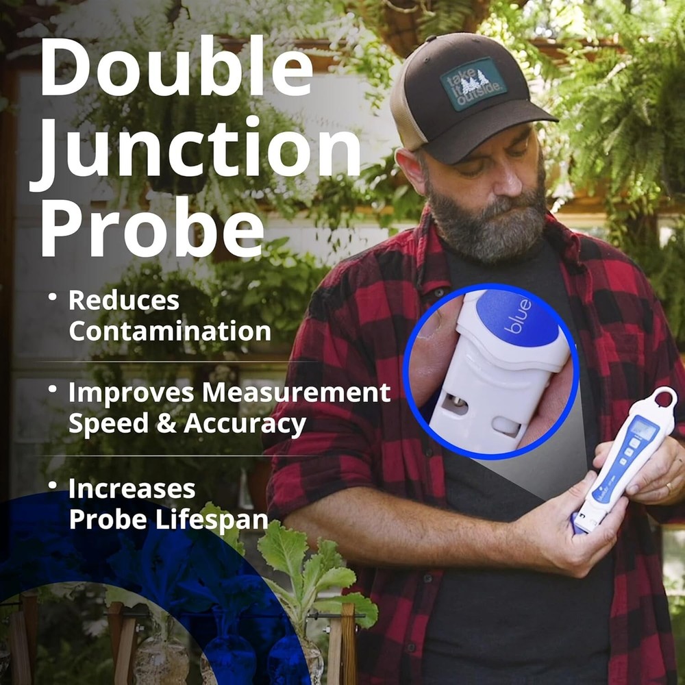 Easy Calibration Waterproof pH Tester - Maximize Nutrients & Growing Potential