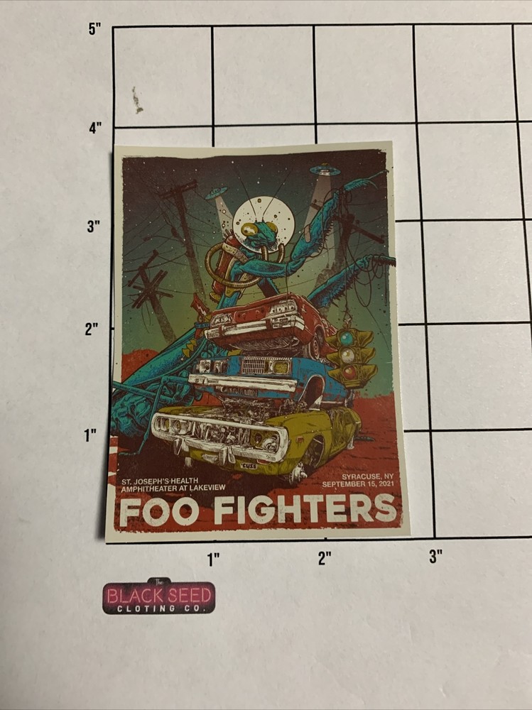 Concert Poster Sticker Foo Fighters