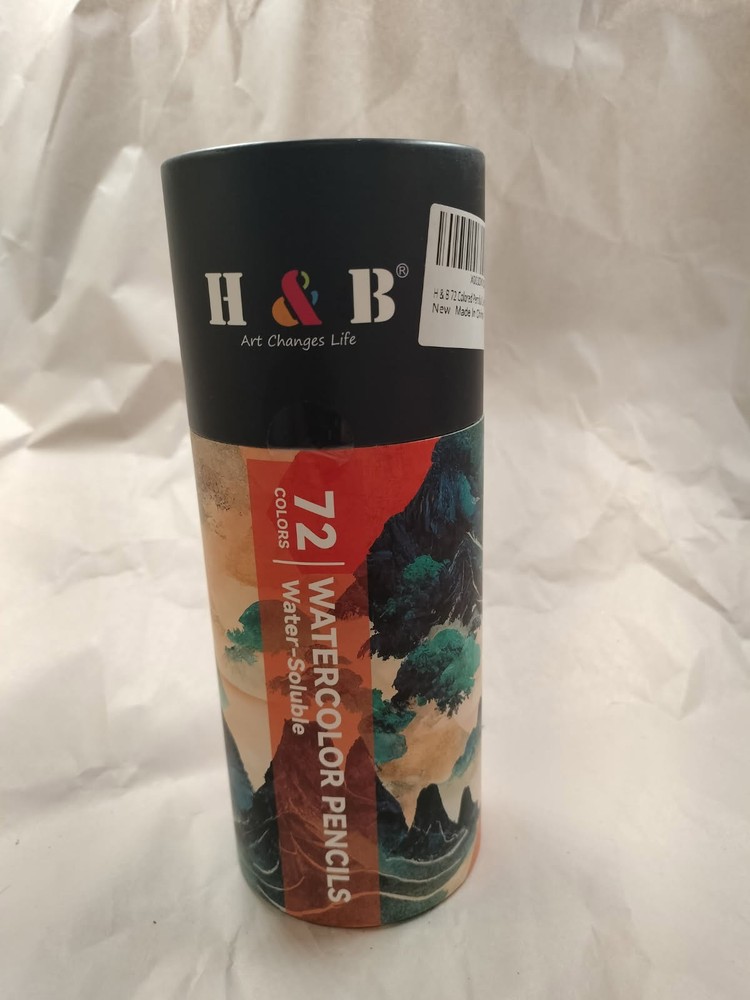 H&B 72 Watercolored Pencils Water Soluble