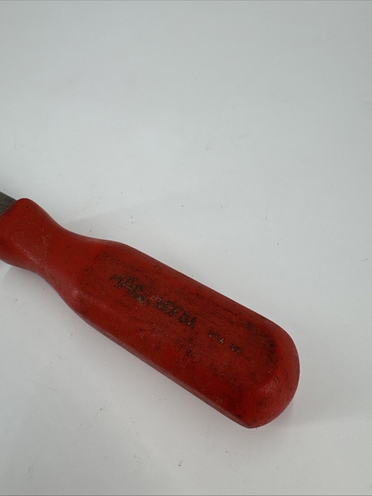 MAC TOOLS MBF8A 8 Inch File W/ Red Plastic Handle Fast Shipping.