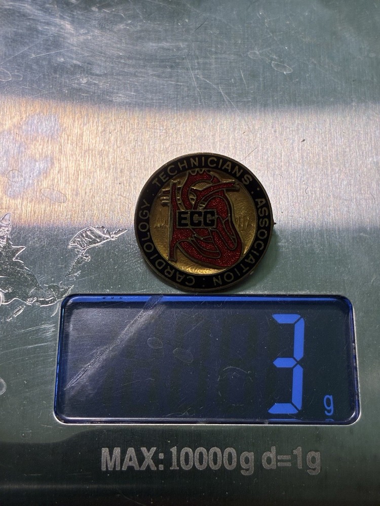 Cardiology Technicians Association Pin pin-loop on back Engraved Gold Filled