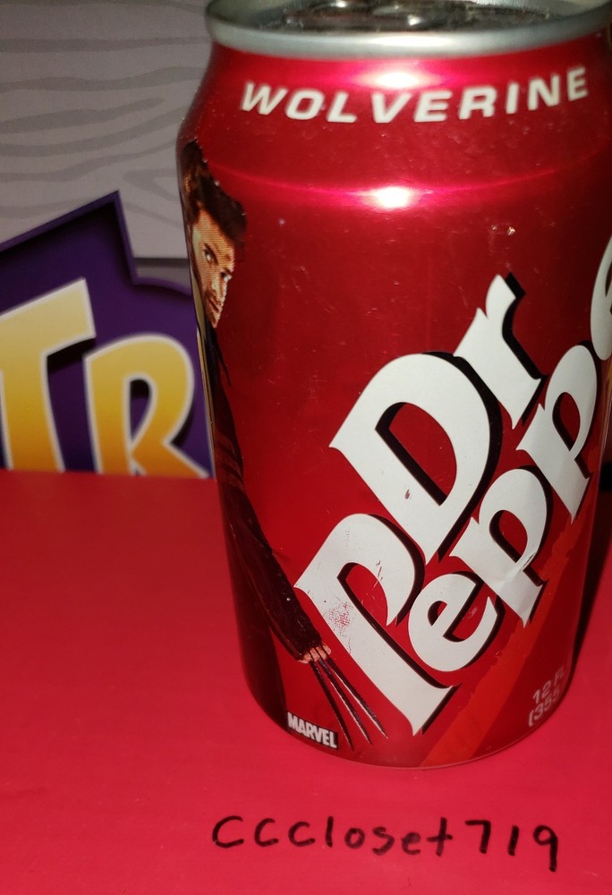 2003 X-men Wolverine Dr Pepper Can Unopened Empty No Hole