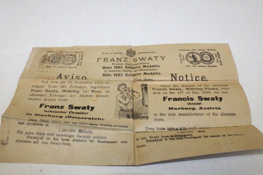 2 Vintage Razor Sharpening Blocks